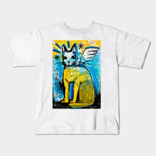 Cat Angel Kids T-Shirt